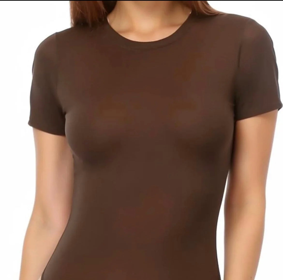Coco Short Sleeve BodySuit-Double Lined(3 Colors)