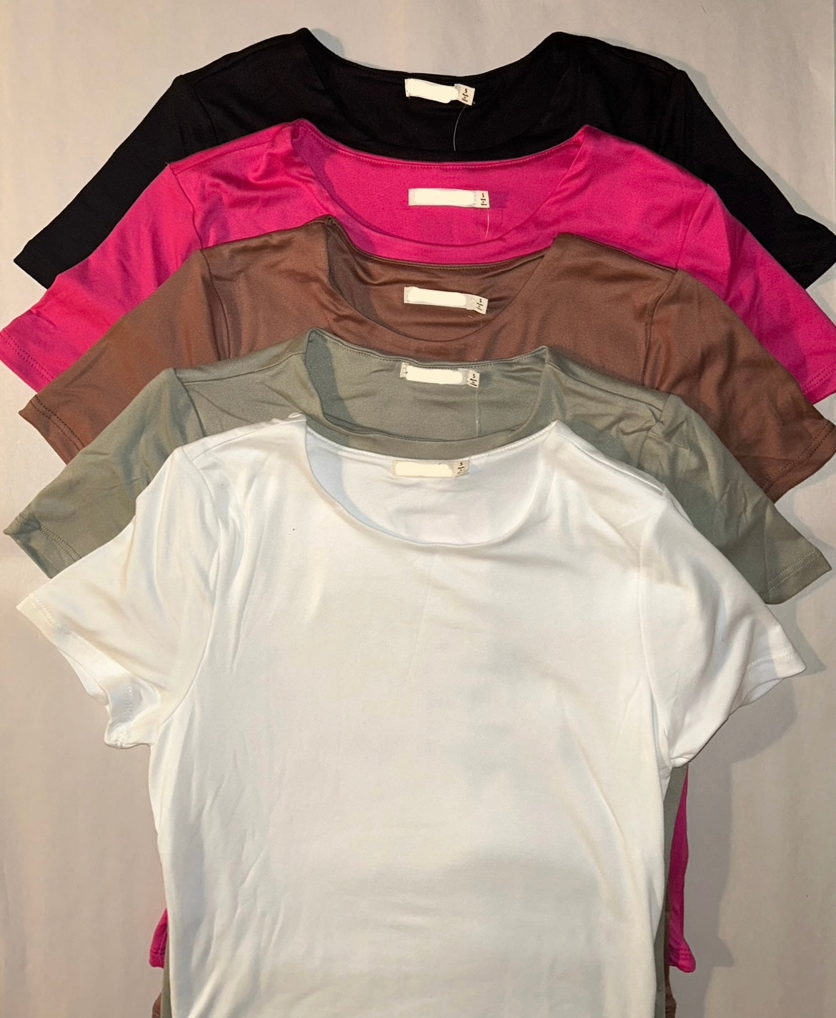 Comfy Basic Fitted Crewneck Shirt, Double-Lined(More Colors)
