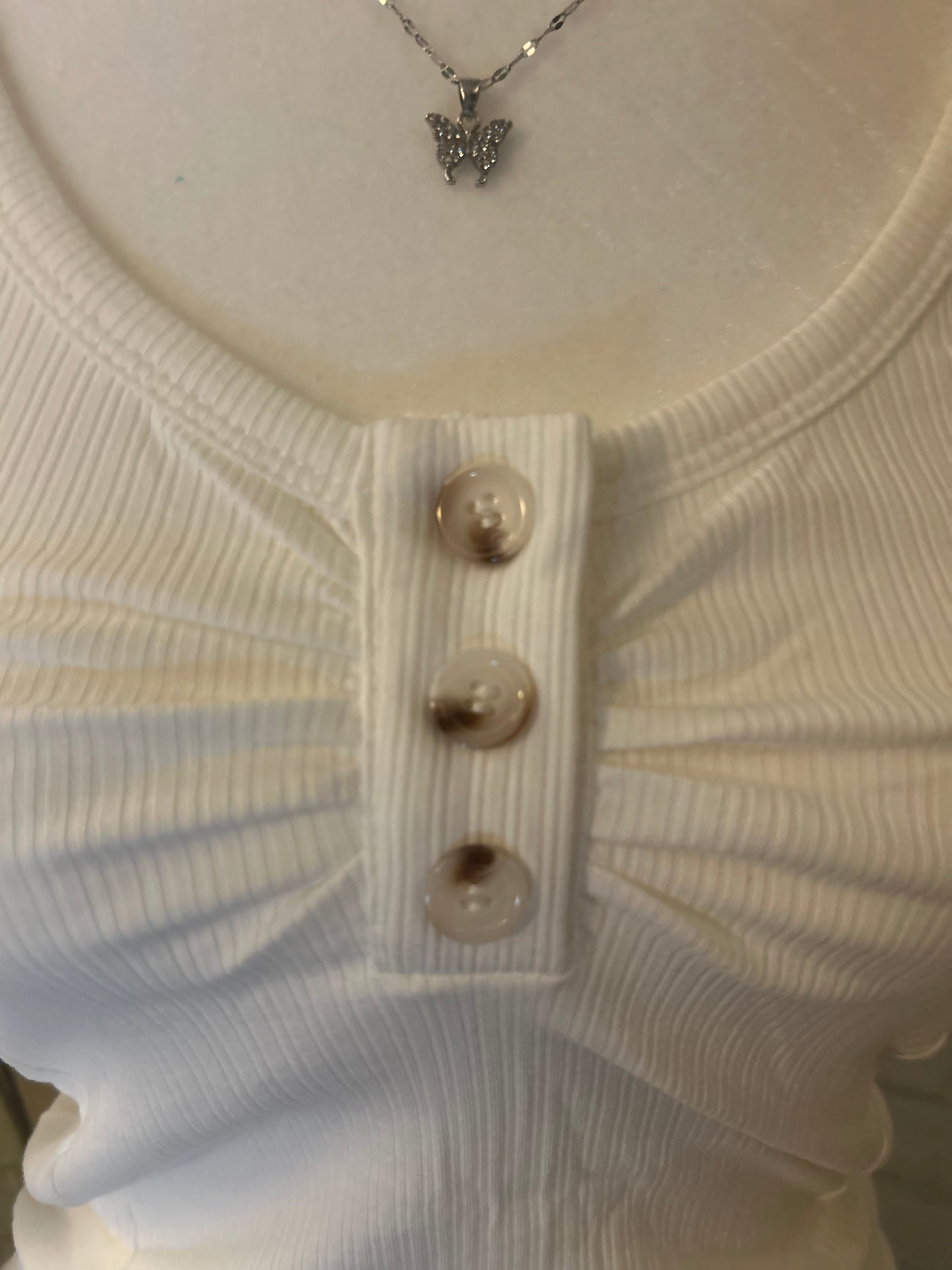 Textured Cinched Long Sleeve Top