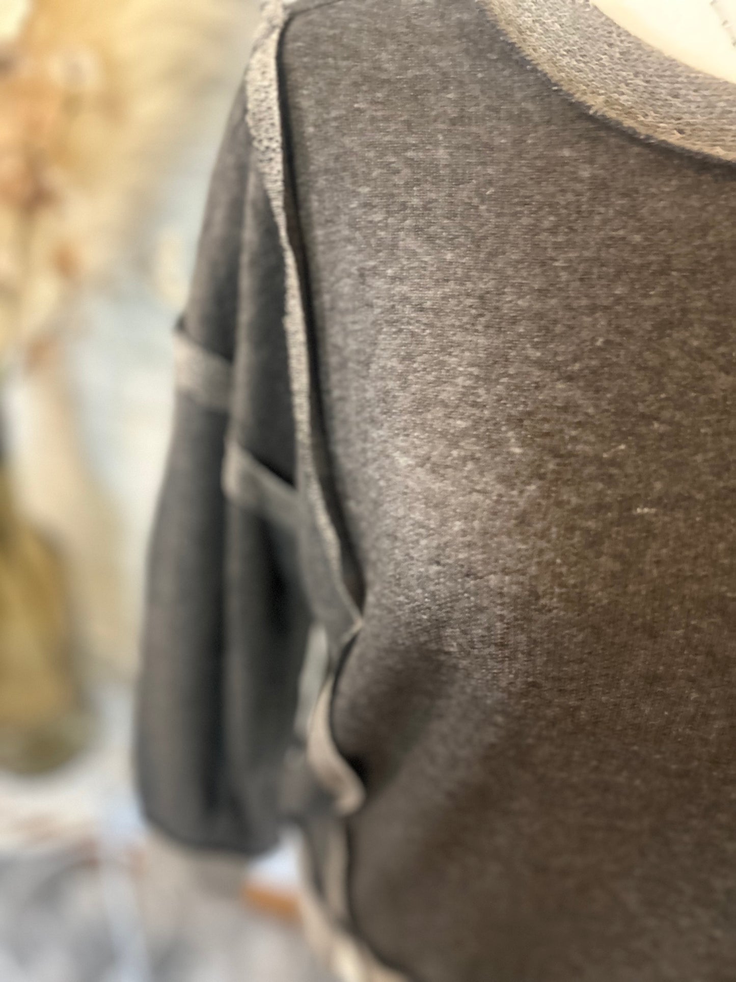 Zenana-Washed Bottom Band Exposed-Seam Sweatshirt(More Colors)