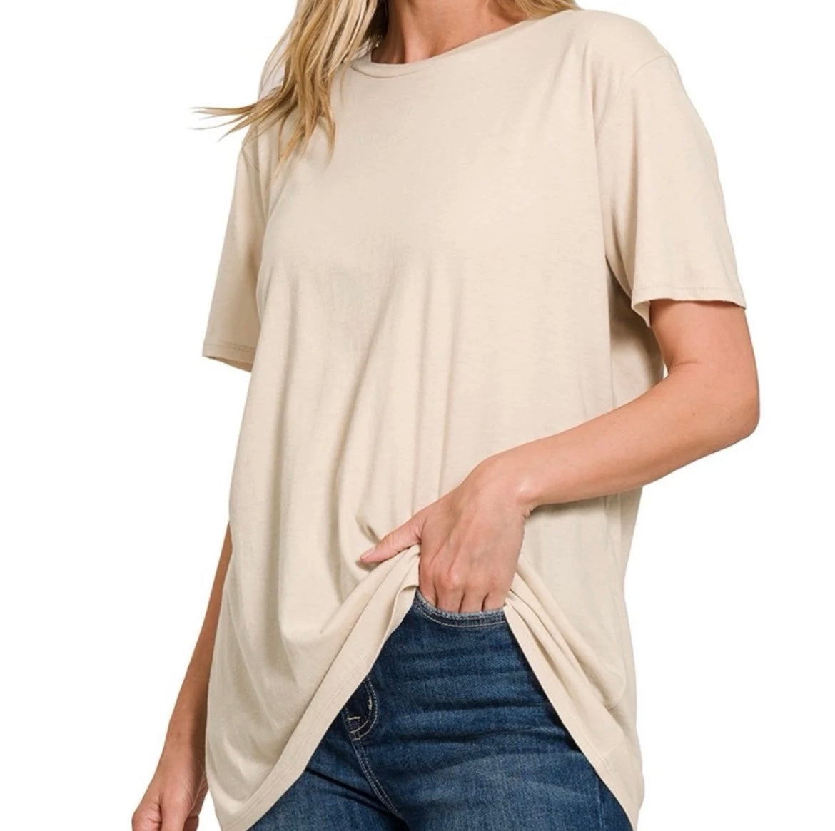 Zenana-My Boyfriends Round Neck Cotton Tee(More Colors)