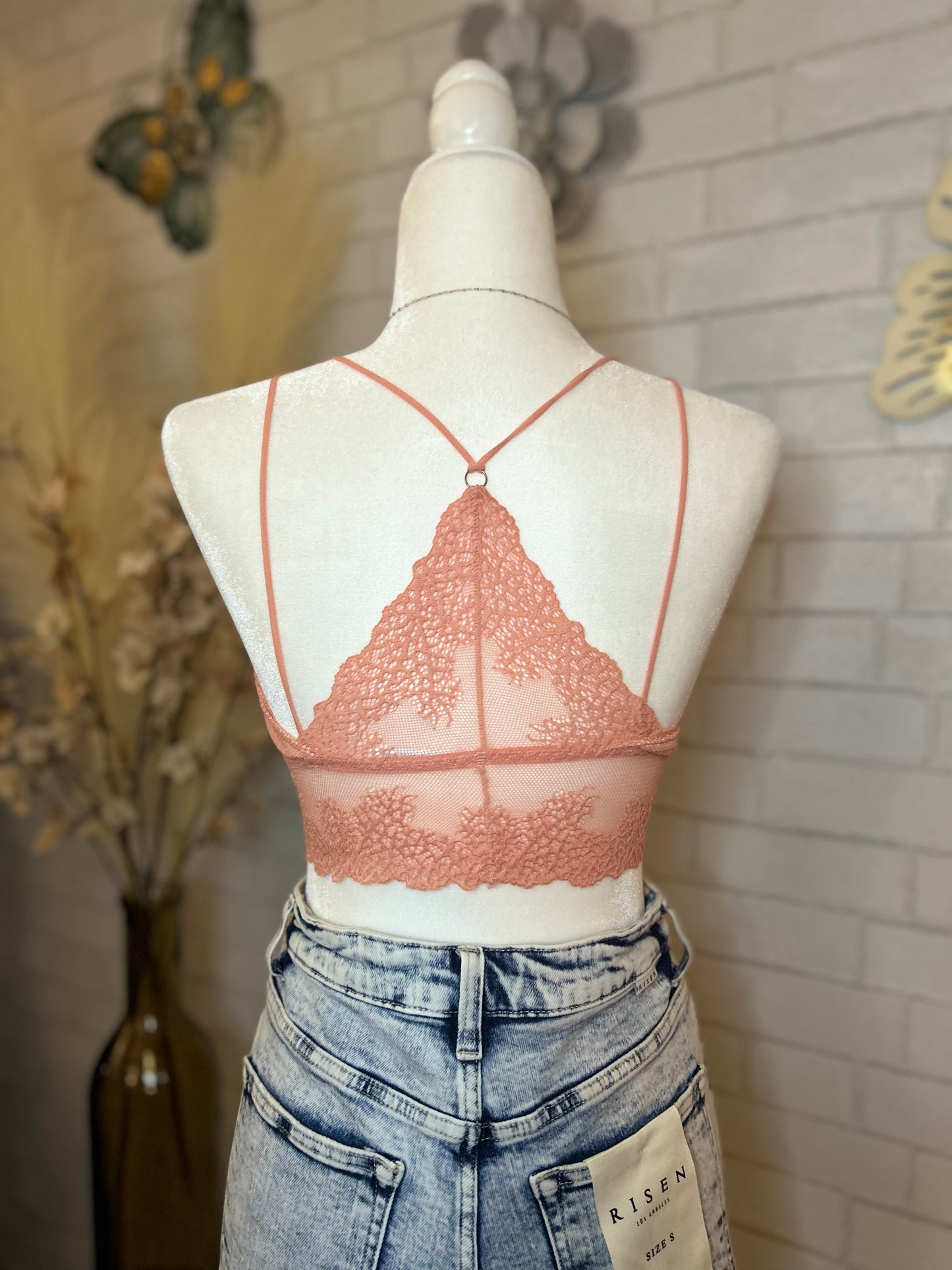 Summer Ribbed Lace Bralette(More Colors)