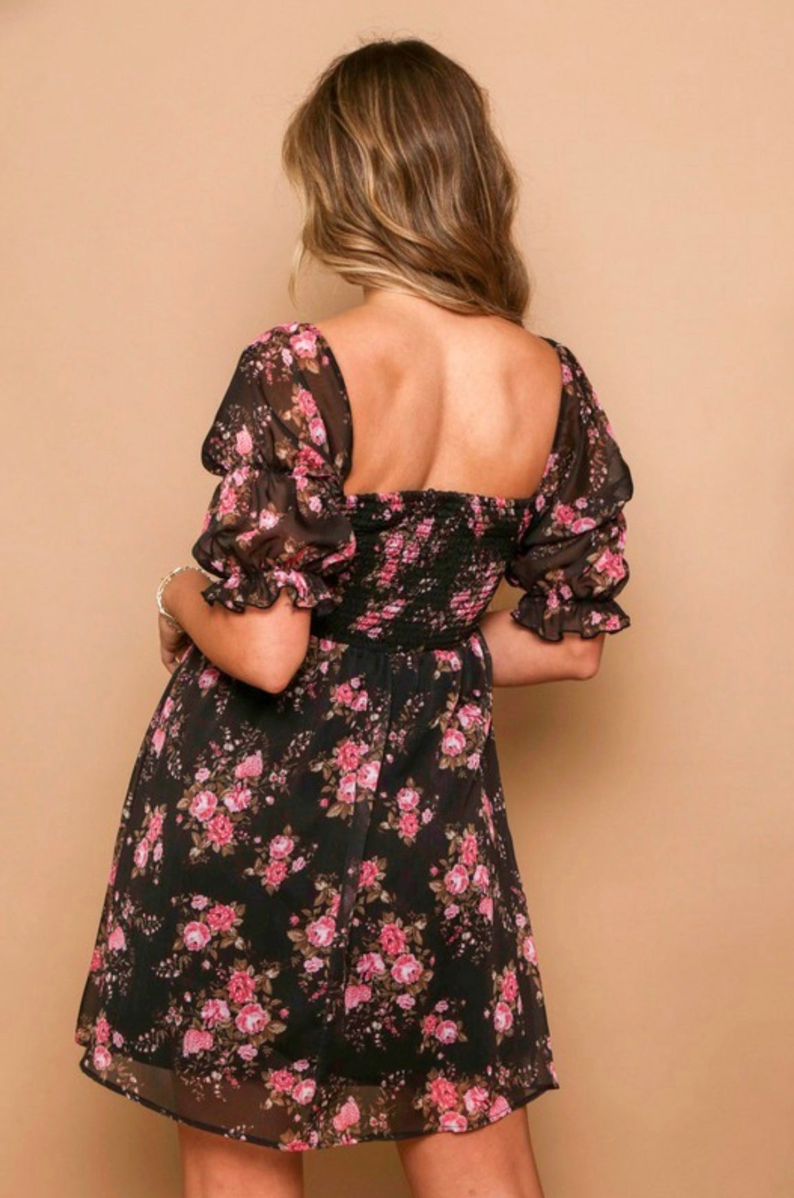 Floral Print Mini Dress