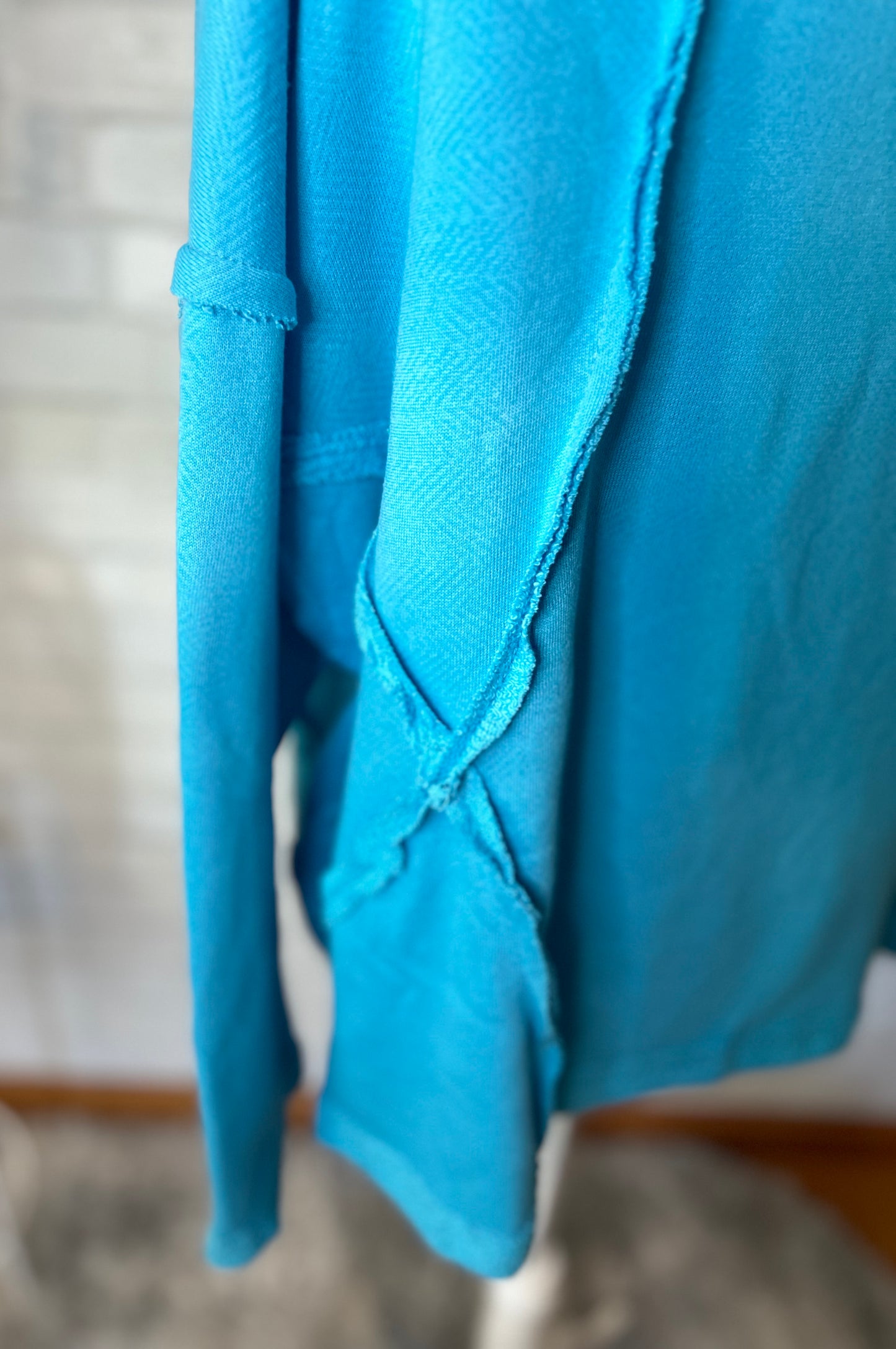 Bucket List-Oversized Solid Raw Edge Detail Long Sleeves
Top