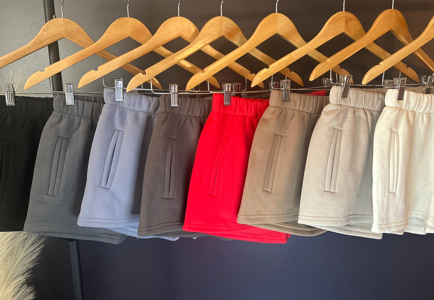 Mila High Waisted Mini Sweat-shorts(More Colors)