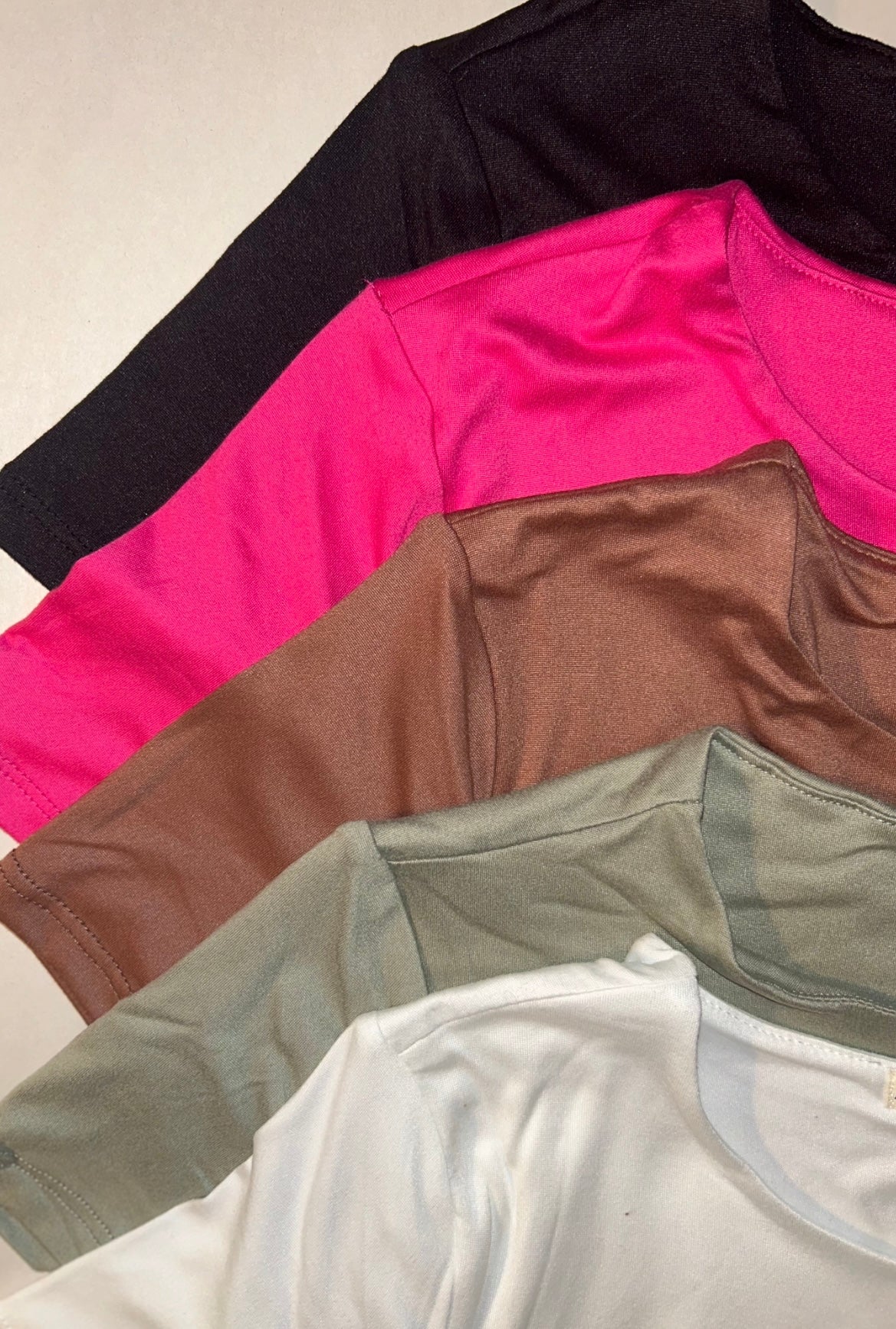 Comfy Basic Fitted Crewneck Shirt, Double-Lined(More Colors)
