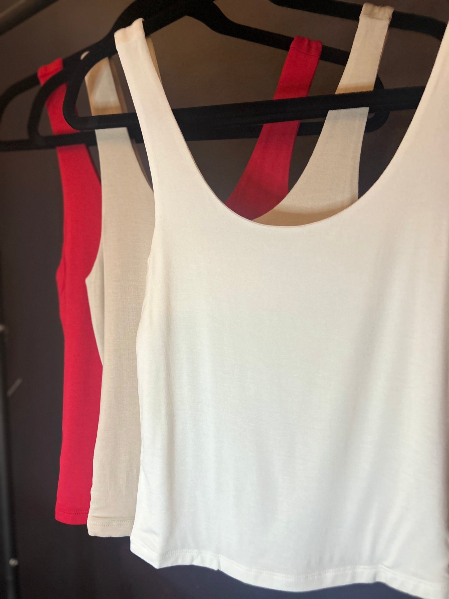 Zenana-Double Layer Round Neck Tank Top(More Colors)