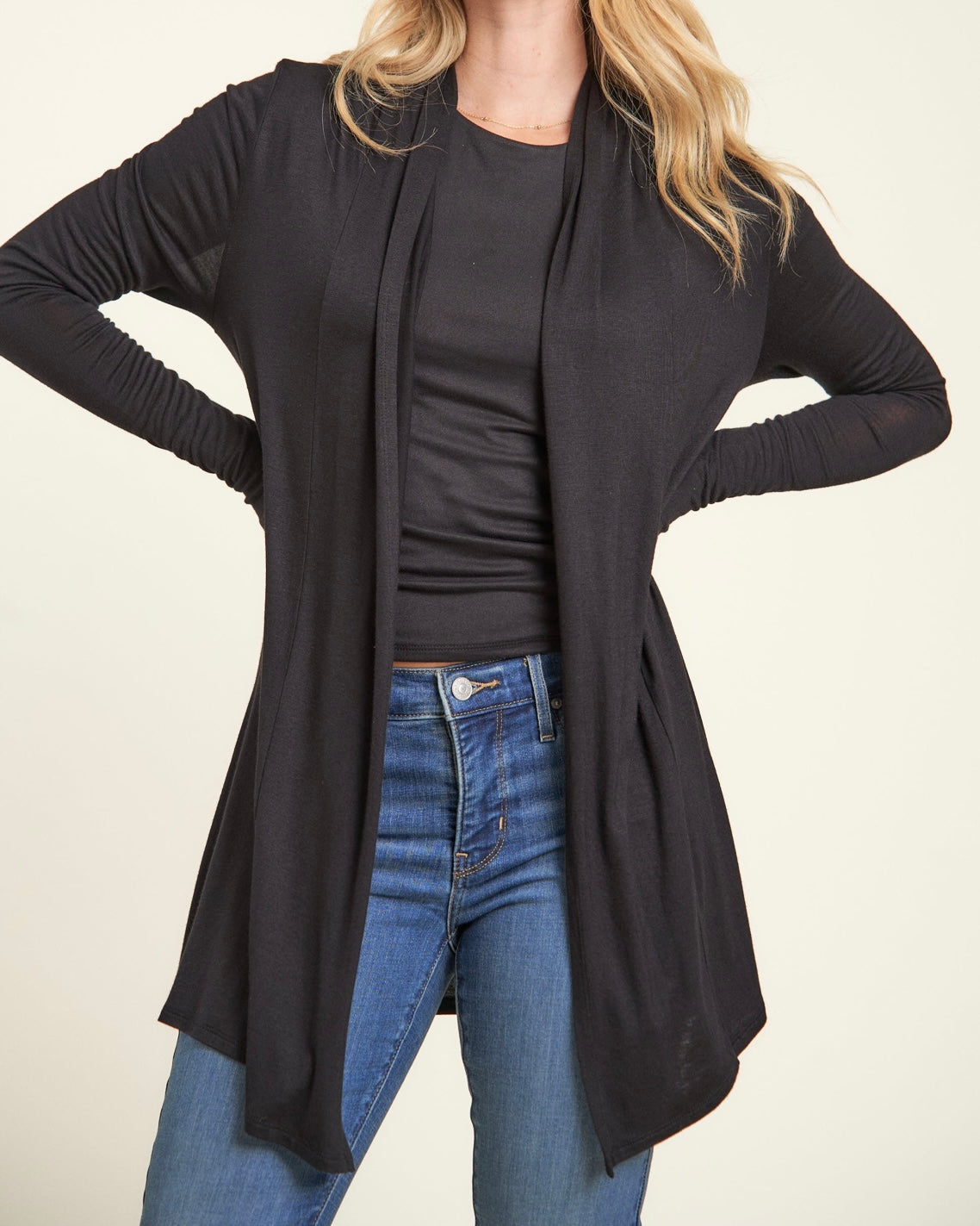 The Everyday Long-Sleeved Open Cardigan         (More Colors)