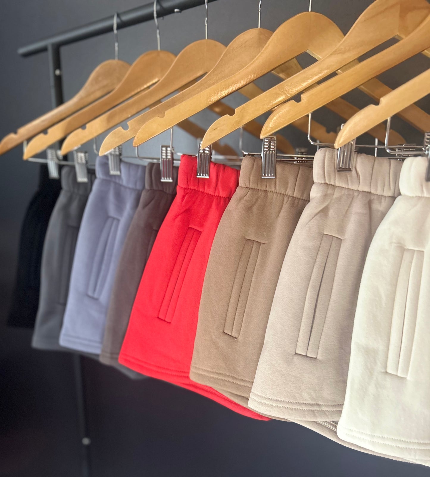 Mila High Waisted Mini Sweat-shorts(More Colors)
