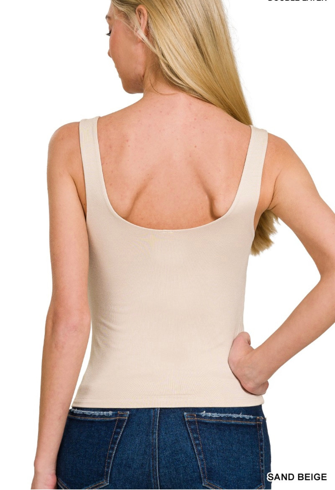 Zenana-Double Layer Round Neck Tank Top(More Colors)