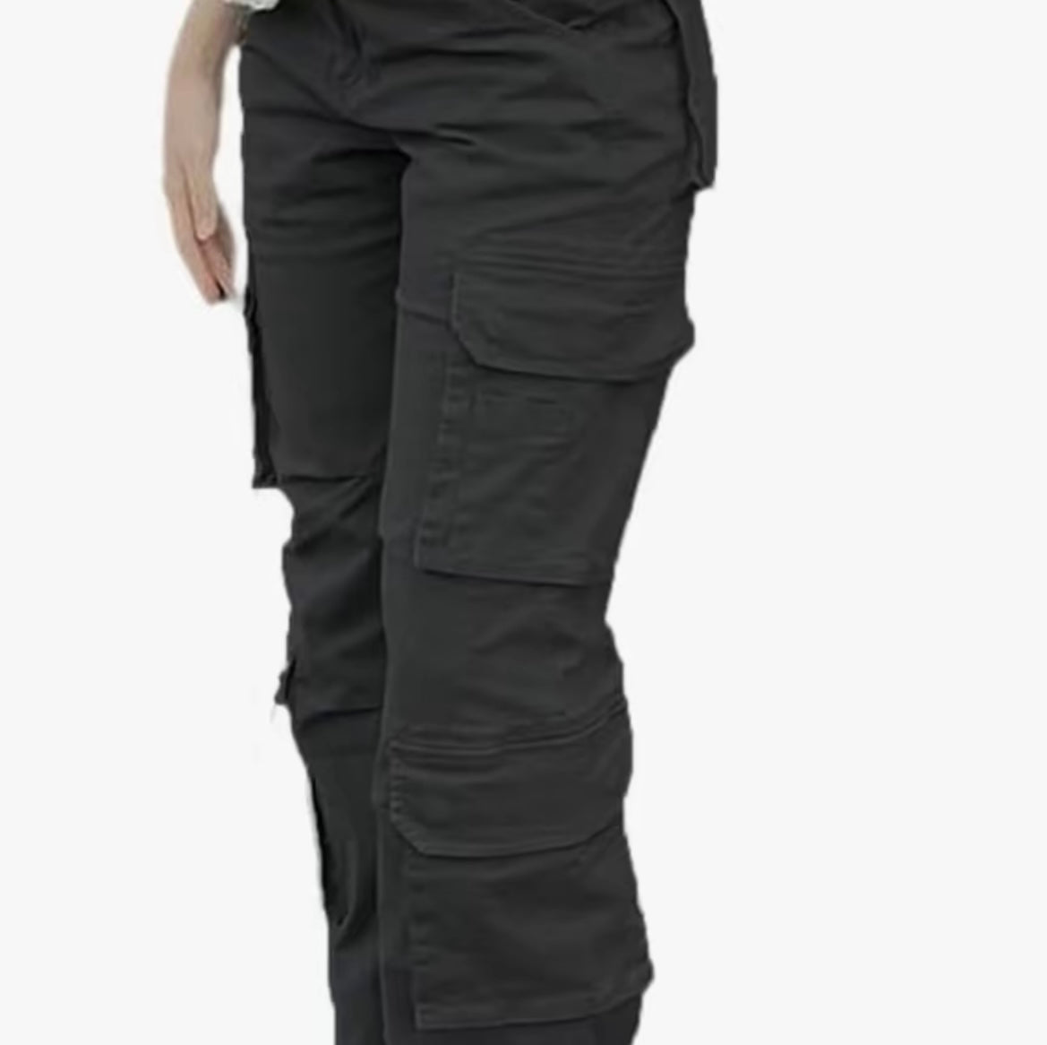 High Waisted Straight Leg Cargo Pants with Pockets(More Colors)