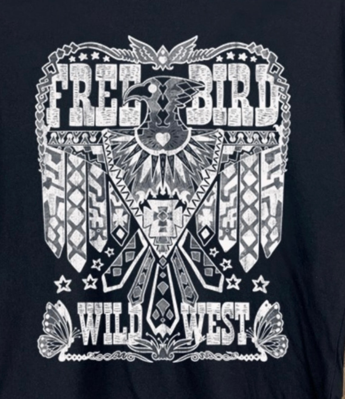 Free Bird Graphic Crop Tee