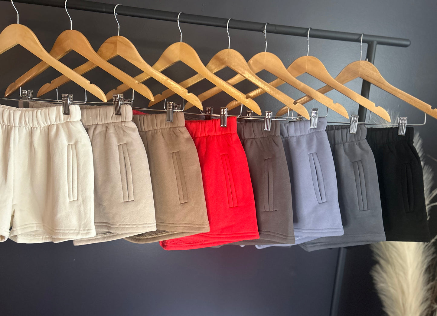 Mila High Waisted Mini Sweat-shorts(More Colors)