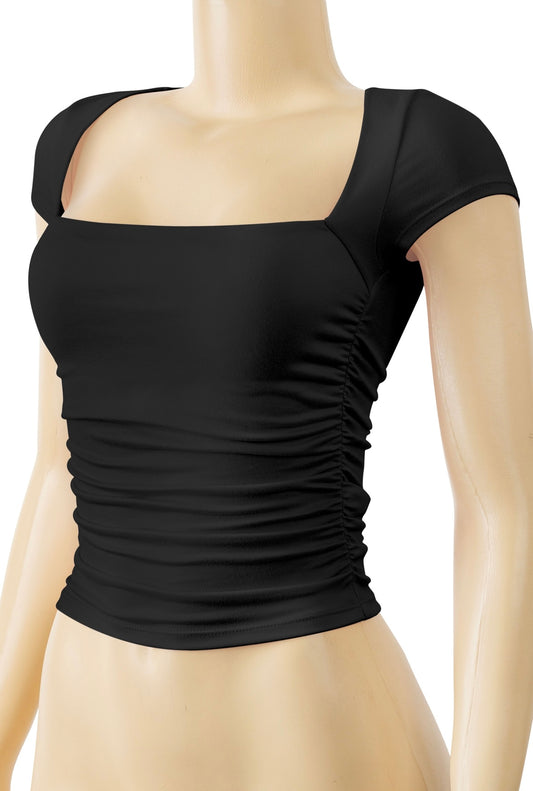 Lila Double-layered Square Neck Top(More Colors)